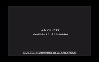 Hammurabi - Ekonomia Feudalna atari screenshot